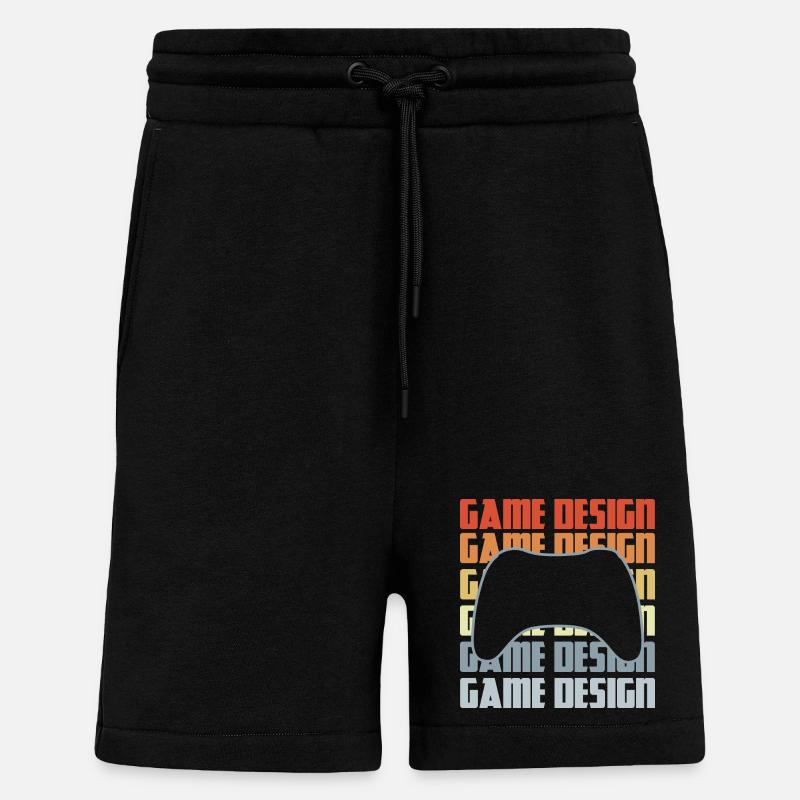 Game Dev - Shorts - made by SPREAD - SOLID BLACK