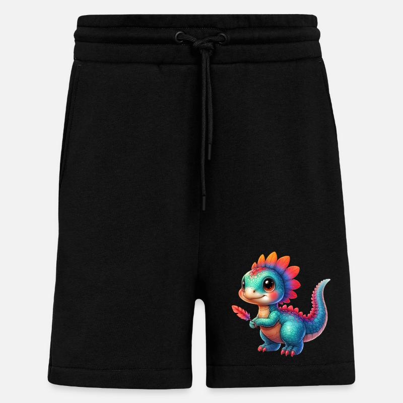 Dinosaurier - Shorts - made by SPREAD - SOLID BLACK