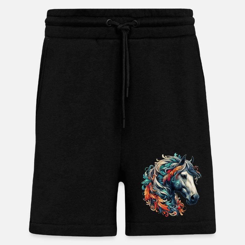 Horse - Shorts - made by SPREAD - SOLID BLACK