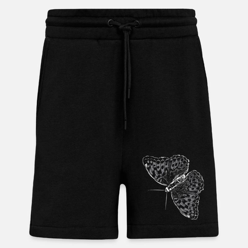 Aile de papillon Papillon Papillon - Short bio décontracté fabriqué en UE - SOLID BLACK