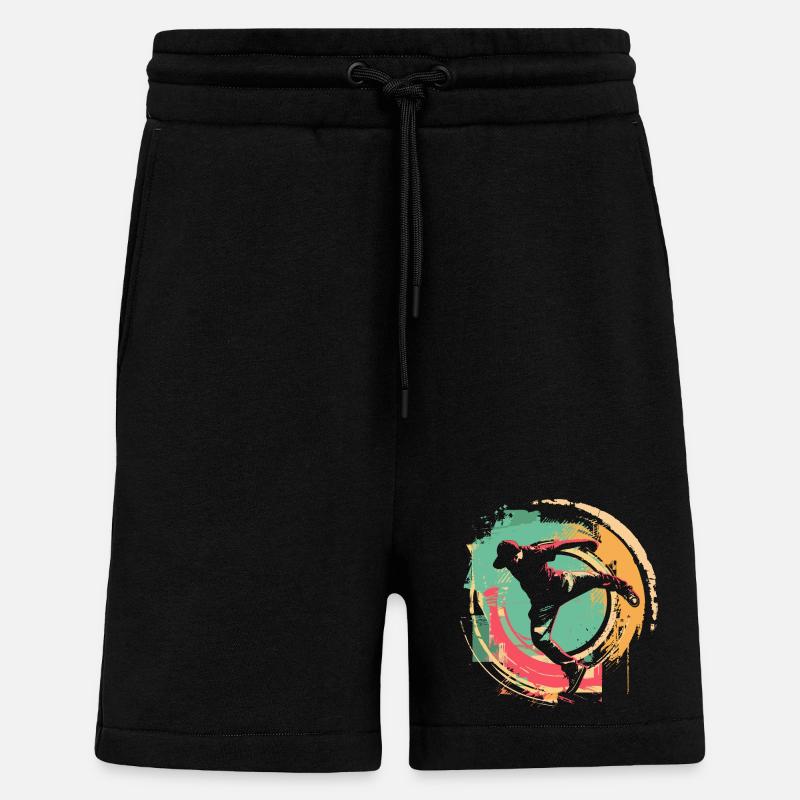 B-Boy à l’ancienne - Short bio décontracté fabriqué en UE - SOLID BLACK