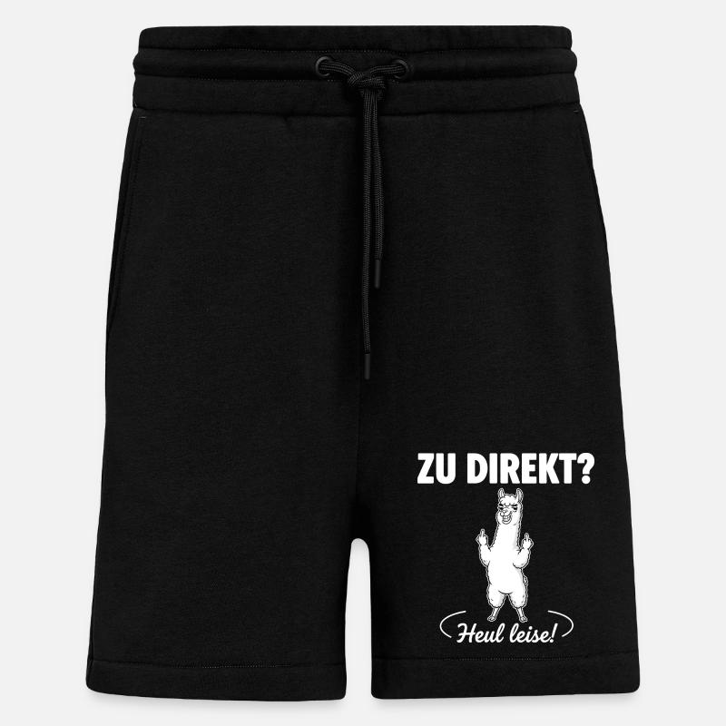 Direkte Alpaka-Ansage - Shorts - made by SPREAD - SOLID BLACK