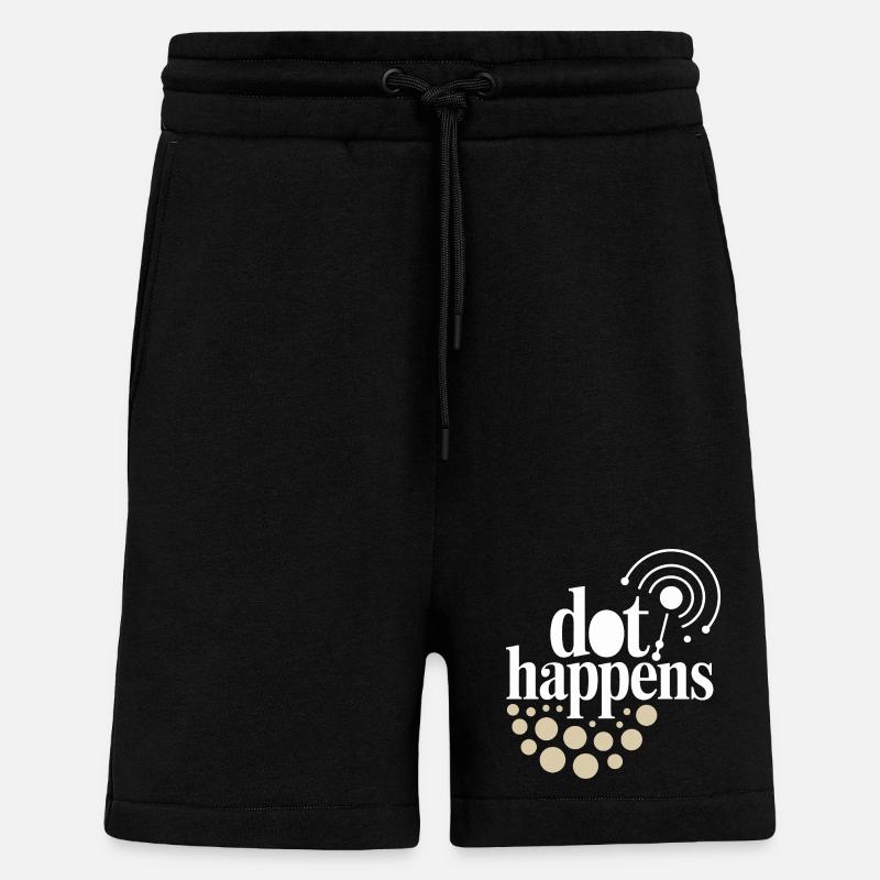 Dot Happens Morse Code Fun - Shorts - made by SPREAD - SOLID BLACK