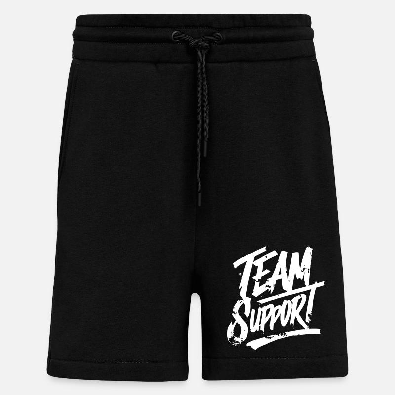 Team Support Association - Shorts - made by SPREAD - SOLID BLACK