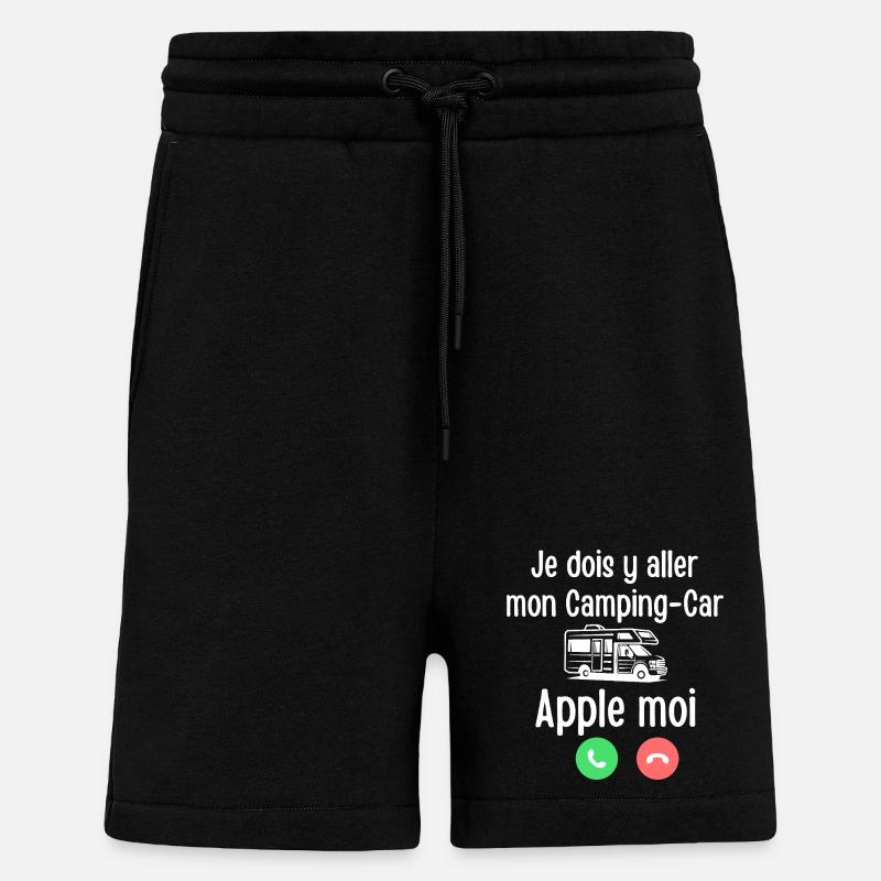 Wohnmobil Apple me - Shorts - made by SPREAD - SOLID BLACK