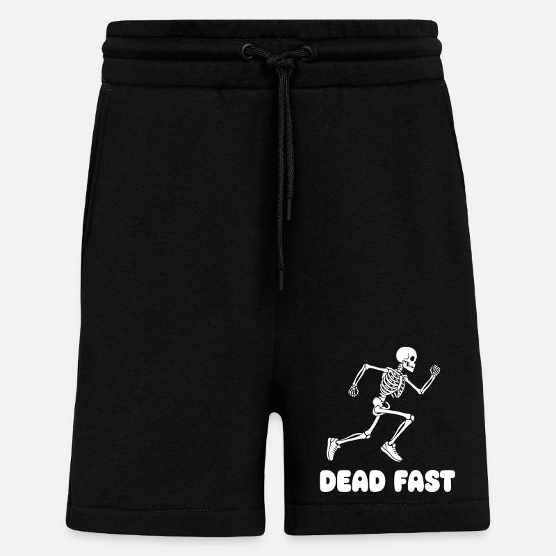 Skeleton Sprint Dead Fast - Shorts - made by SPREAD - SOLID BLACK