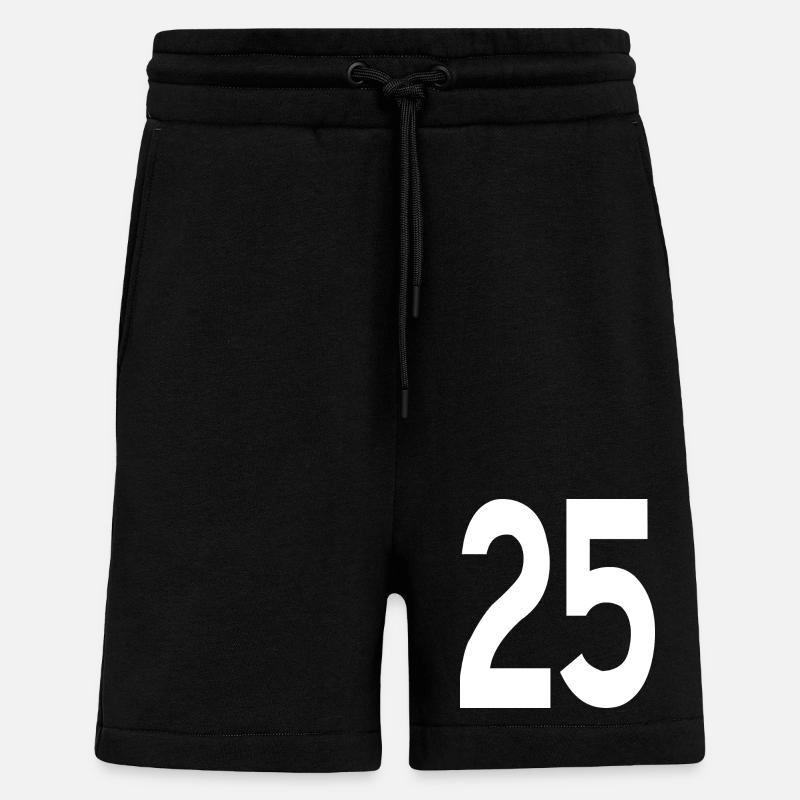 Débuts amicaux 25 - Short bio décontracté fabriqué en UE - SOLID BLACK