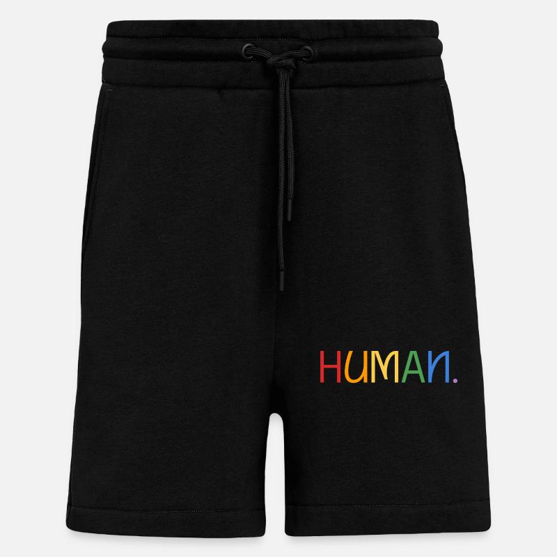 Human-Mensch-Pride - Shorts - made by SPREAD - SOLID BLACK