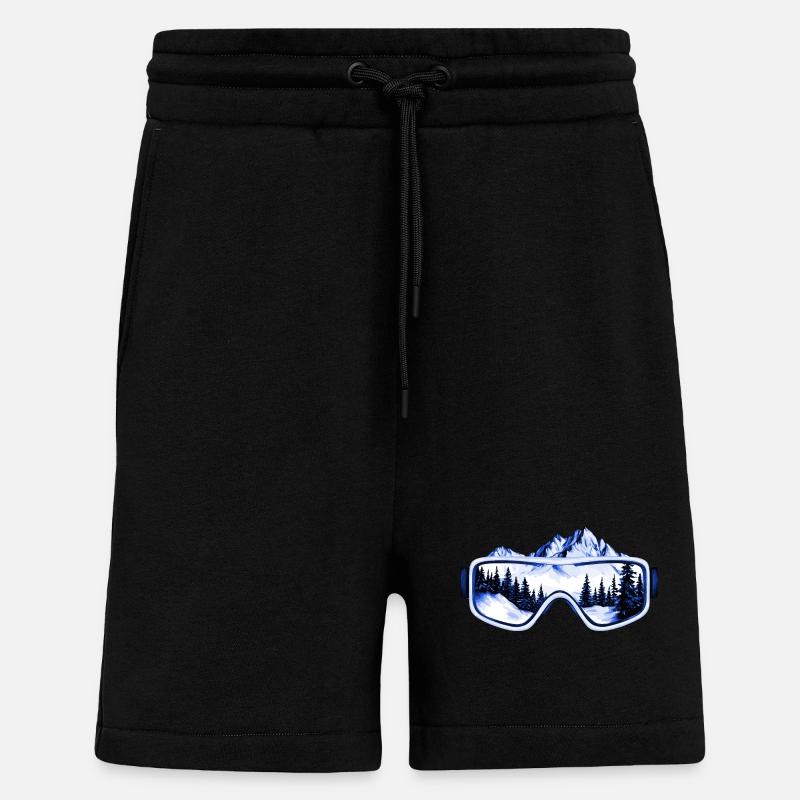 Skibrille Berge - Shorts - made by SPREAD - SOLID BLACK