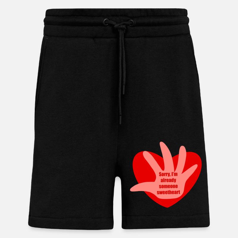 Valentine's Day Message - Shorts - made by SPREAD - SOLID BLACK