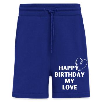 Joyeux anniversaire mon amour - Short bio décontracté fabriqué en UE - Iconic Blue - Devant