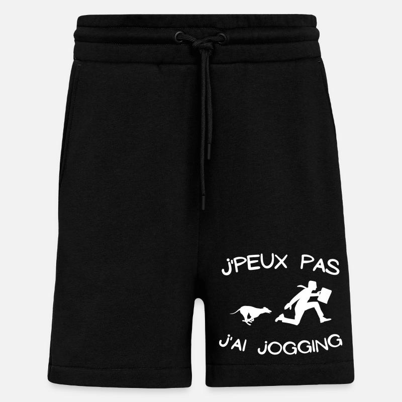 jogging, footing, running - Short bio décontracté fabriqué en UE - SOLID BLACK