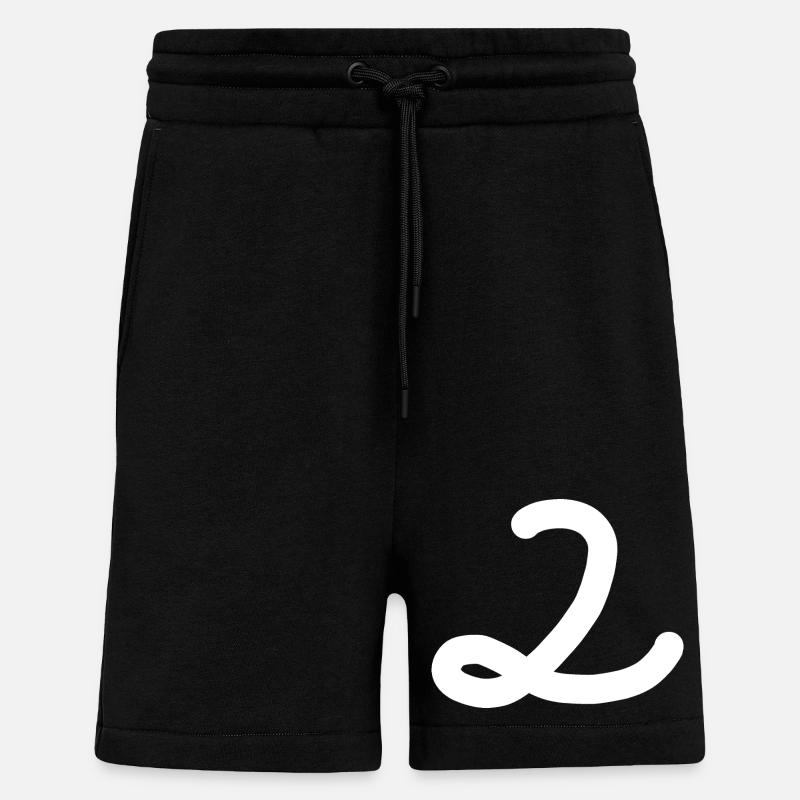 2 Number two white - Shorts - made by SPREAD - SOLID BLACK