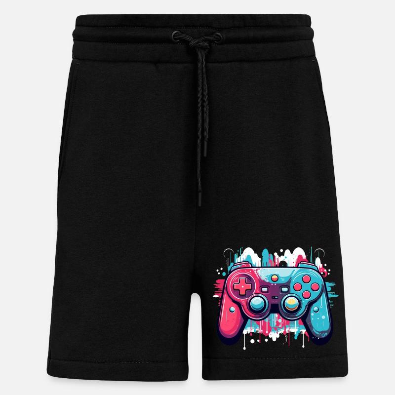 Game Controller - Shorts - made by SPREAD - SOLID BLACK