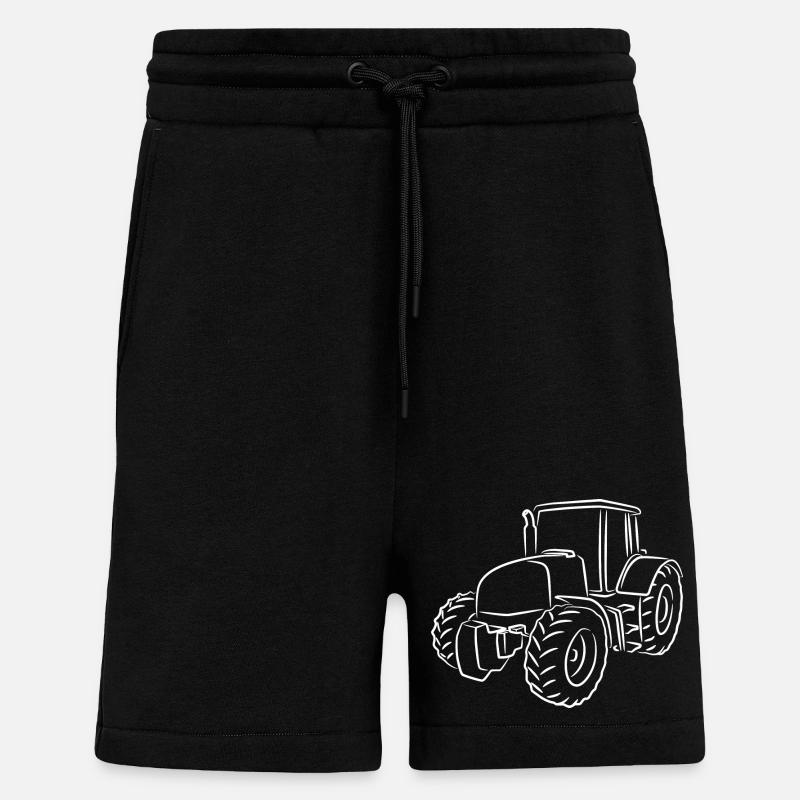 Traktor Skizze - Shorts - made by SPREAD - SOLID BLACK