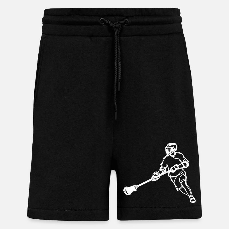 Joueurs de crosse - Short bio décontracté fabriqué en UE - SOLID BLACK