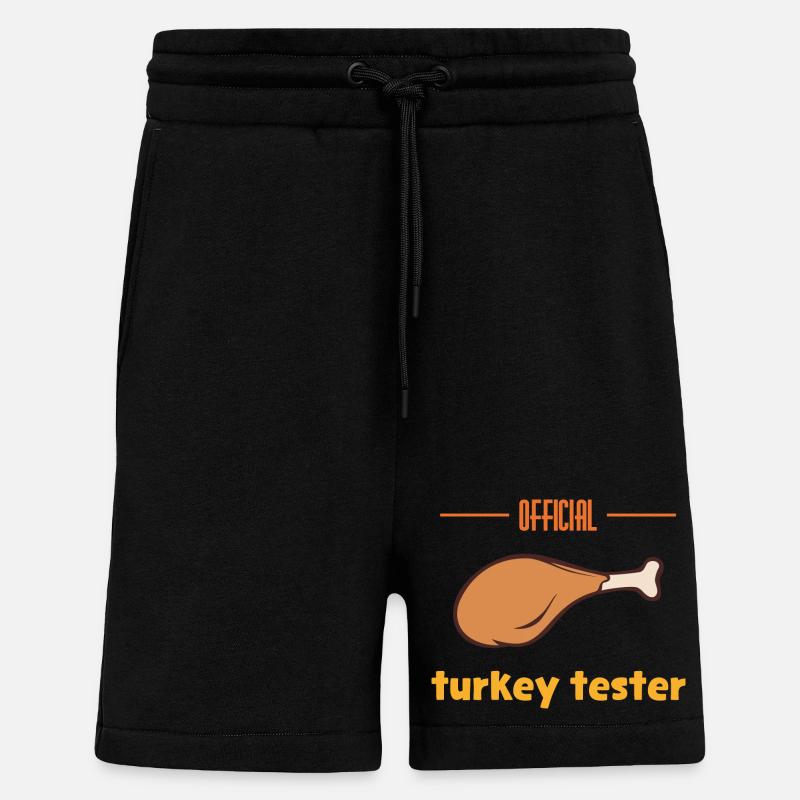 Testeur de dinde - Short bio décontracté fabriqué en UE - SOLID BLACK