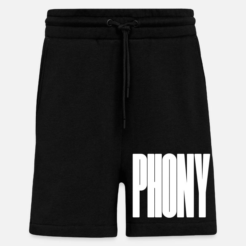 Bidy - Conception typographique audacieuse - Short bio décontracté fabriqué en UE - SOLID BLACK