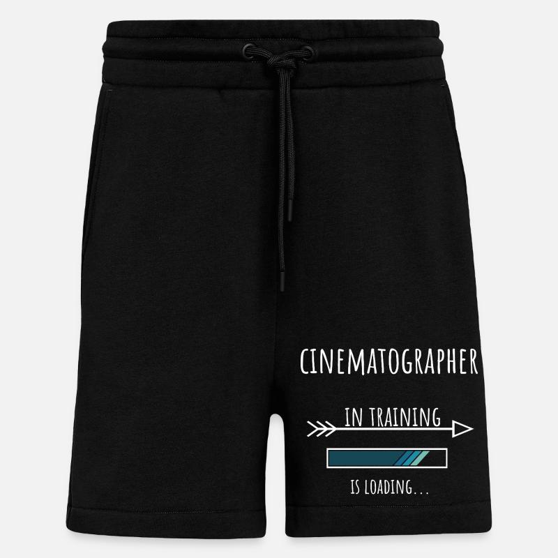 Gift Profession Training Cameraman - Shorts - made by SPREAD - SOLID BLACK