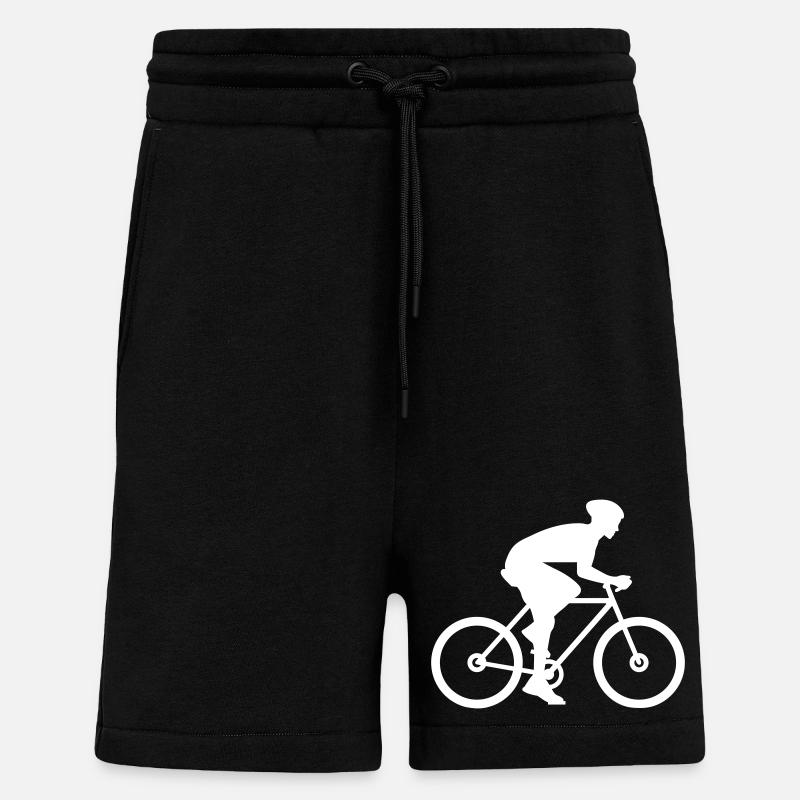 Conception de cadeaux pour le cyclisme - Short bio décontracté fabriqué en UE - SOLID BLACK