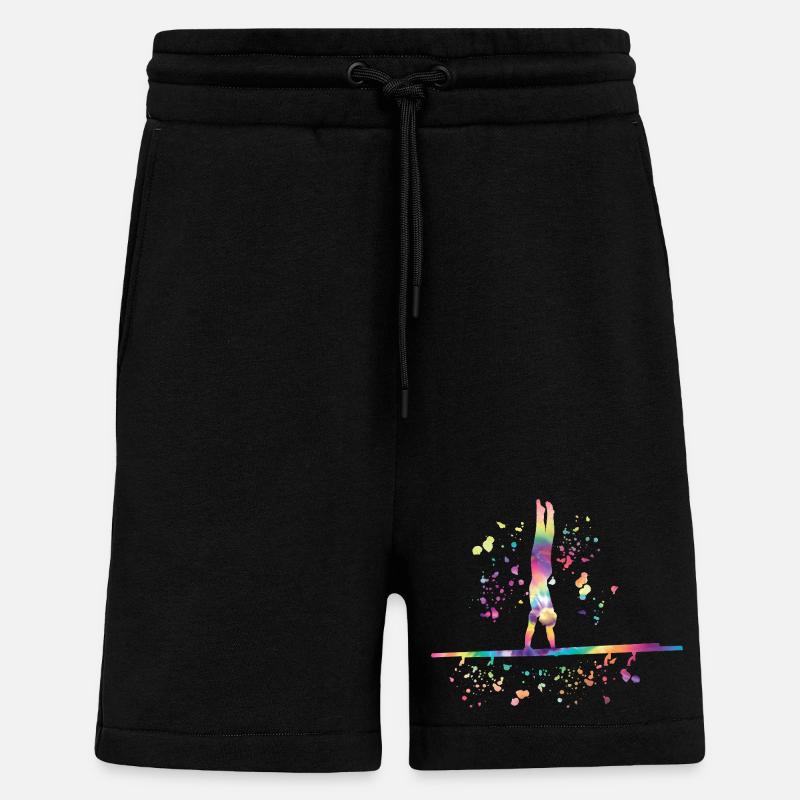 Ginnastica Parallele Ginnastica Artistica - Pantaloncini ecologici casual Made in UE - SOLID BLACK