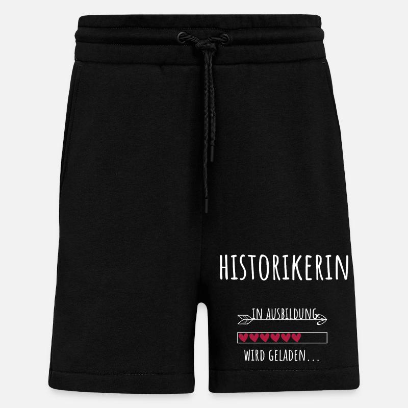 Historian Student Profession Education - Shorts - made by SPREAD - SOLID BLACK