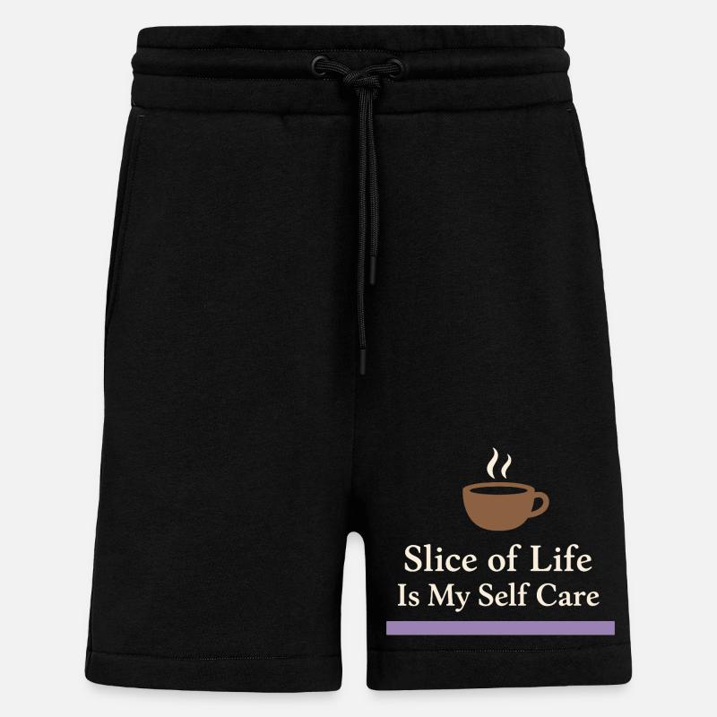 Introverti d’anime Weeb canapé - Short bio décontracté fabriqué en UE - SOLID BLACK
