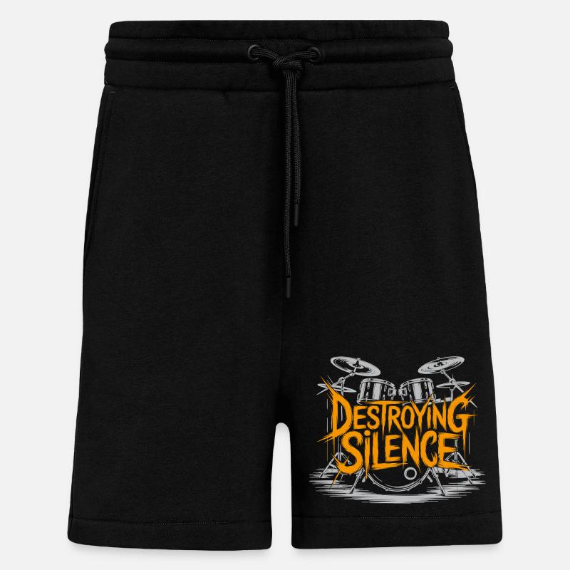 Schlagzeuger Drumset Design - Shorts - made by SPREAD - SOLID BLACK