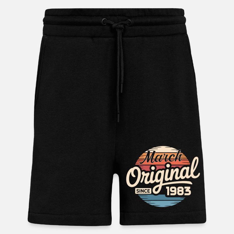 Legendary since march 1983 - Shorts - made by SPREAD - SOLID BLACK