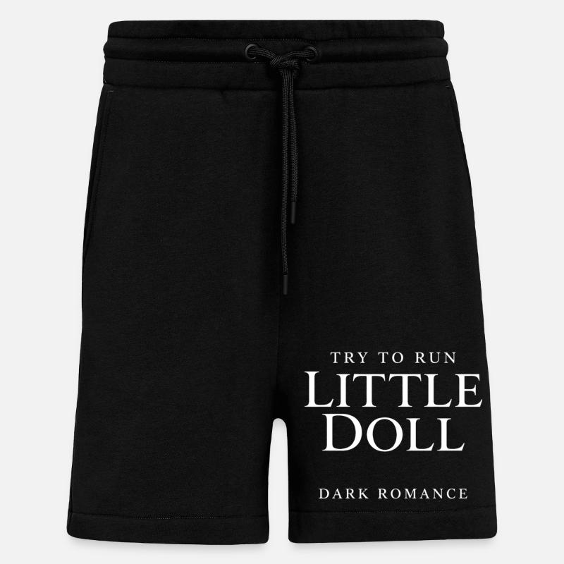 Essaie de courir petite poupée - Short bio décontracté fabriqué en UE - SOLID BLACK