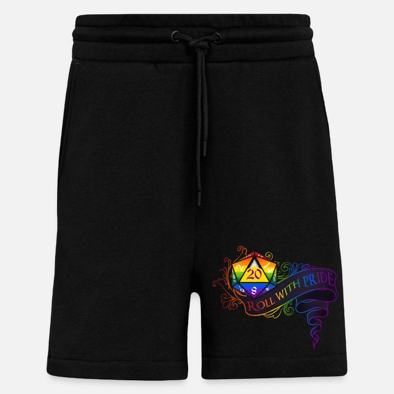 Roll with PRIDE again ! - Short bio décontracté fabriqué en UE - SOLID BLACK
