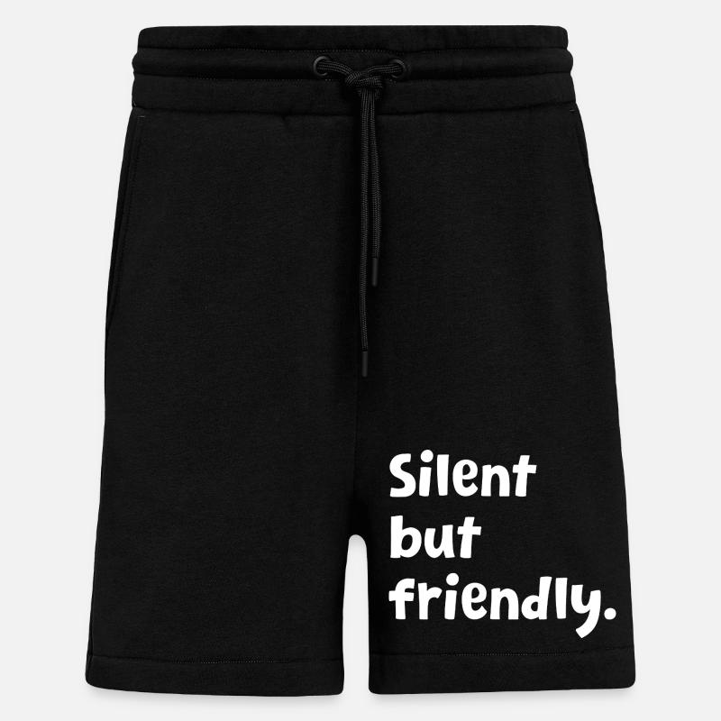 Introvertiert – Lustiges Introvertiert-Design – Sarkastisch - Shorts - made by SPREAD - SOLID BLACK