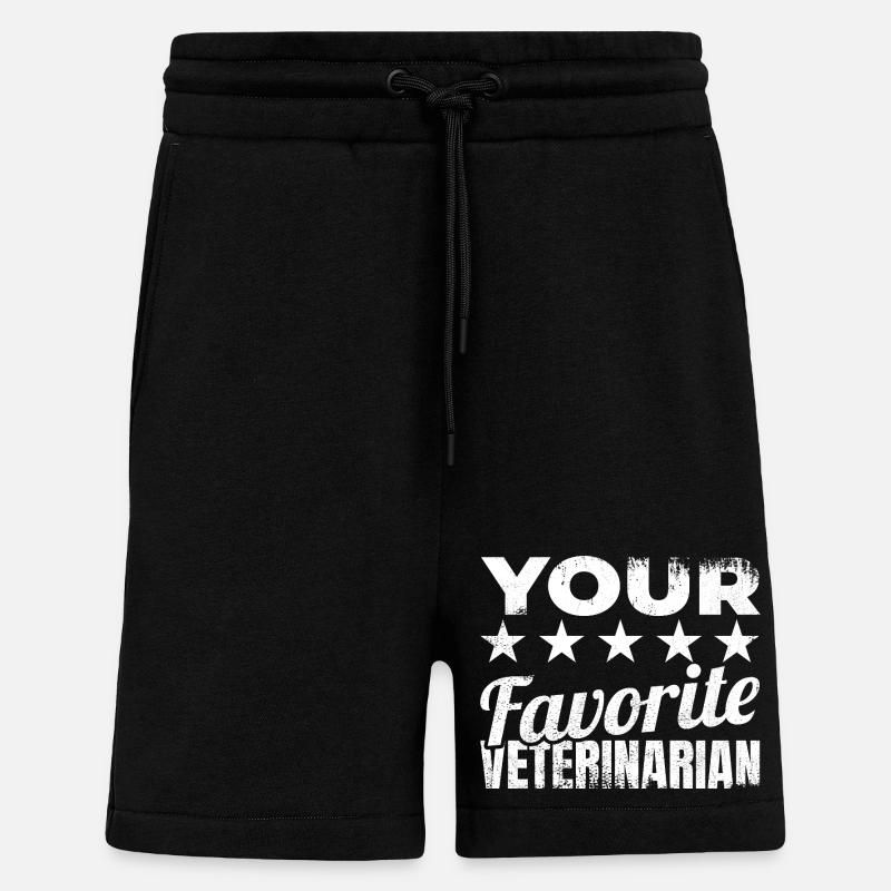 Veterinary saying - Shorts - made by SPREAD - SOLID BLACK