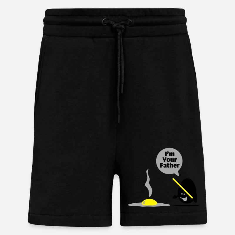 egg vader - Shorts - made by SPREAD - SOLID BLACK