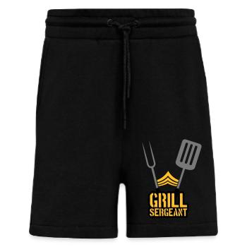 Barbecue Party Grill Sergeant Barbecue - Shorts - made by SPREAD - SOLID BLACK - Front