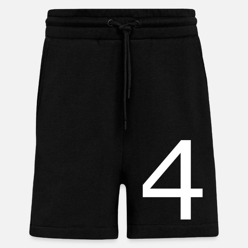 4 - Short bio décontracté fabriqué en UE - SOLID BLACK