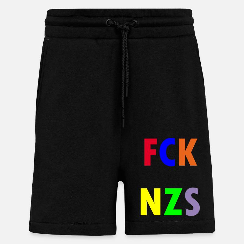 FCK NZS - Short bio décontracté fabriqué en UE - SOLID BLACK