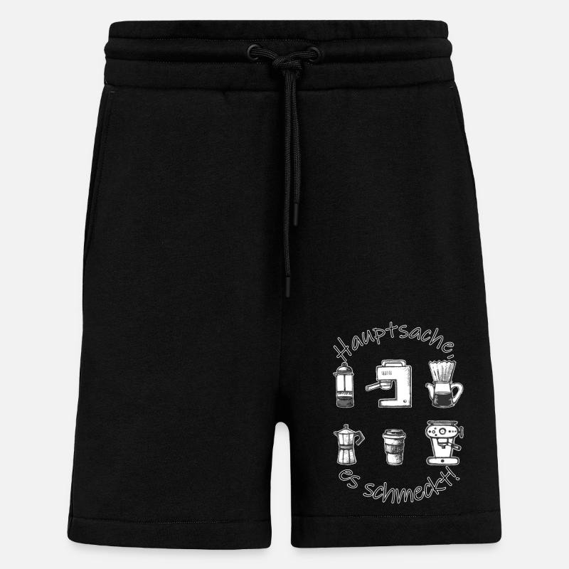 240416 01 Kaffee - Shorts - made by SPREAD - SOLID BLACK