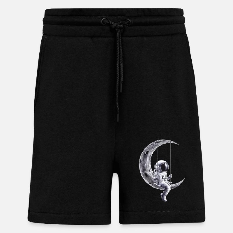 Moon Swing Astronaut Adventure - Shorts - made by SPREAD - SOLID BLACK