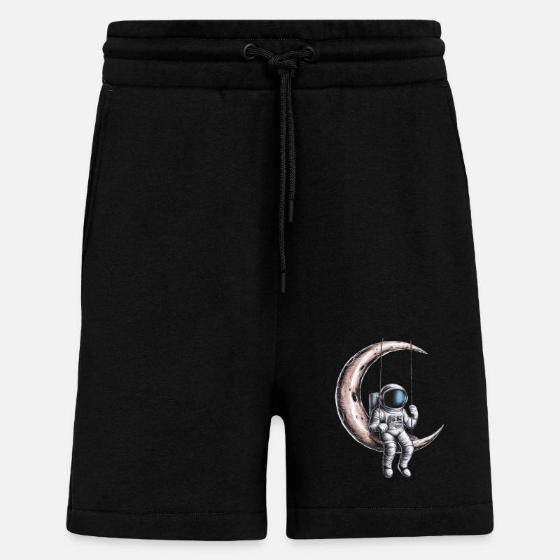 Moon Swing Astronaut Adventure - Shorts - made by SPREAD - SOLID BLACK