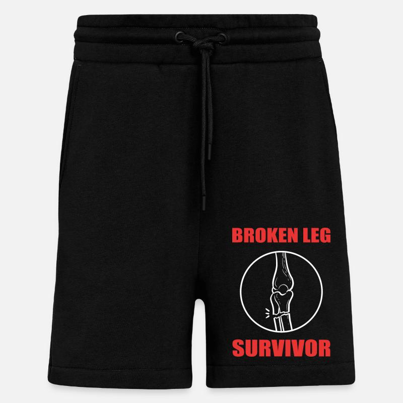 Gebrochenes Bein - Shorts - made by SPREAD - SOLID BLACK
