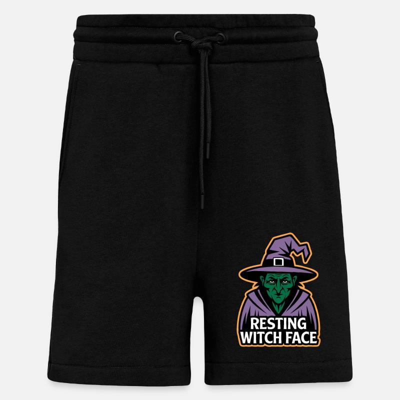 Ruhendes Hexengesicht - Shorts - made by SPREAD - SOLID BLACK
