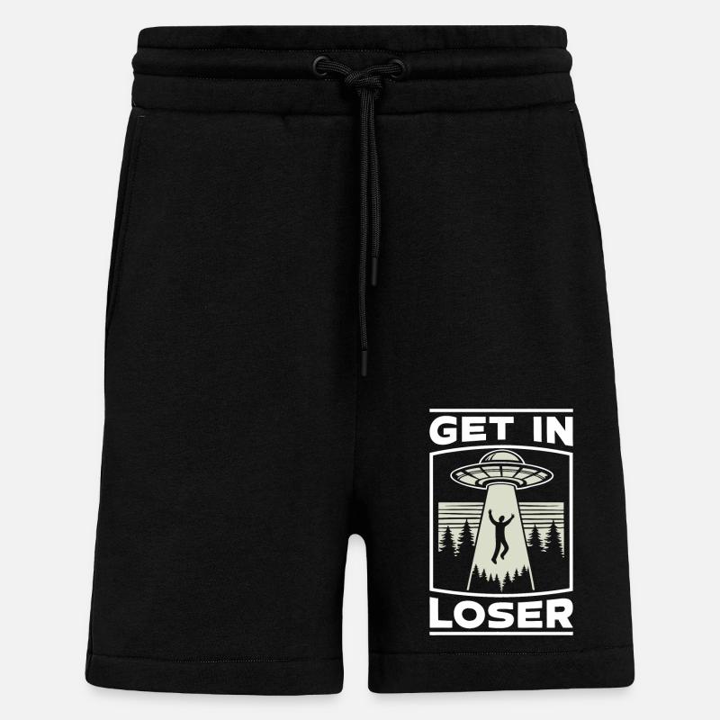 Alien UFO Aliens Außerirdischer - Shorts - made by SPREAD - SOLID BLACK