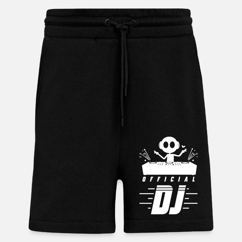 Dj Turntables - Shorts - made by SPREAD - SOLID BLACK