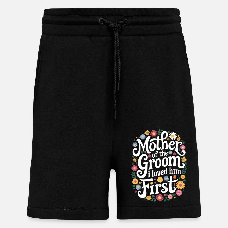 Marié Mariage Mariage - Short bio décontracté fabriqué en UE - SOLID BLACK
