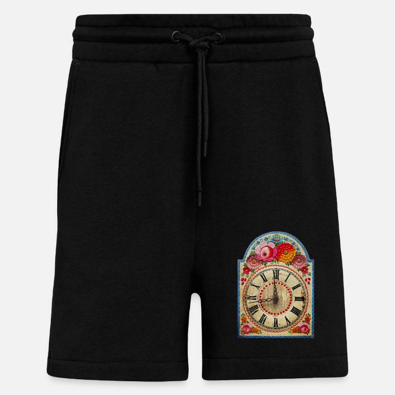 Black Forest Clock - Shorts - made by SPREAD - SOLID BLACK