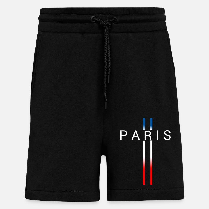 FRANCE - Short bio décontracté fabriqué en UE - SOLID BLACK