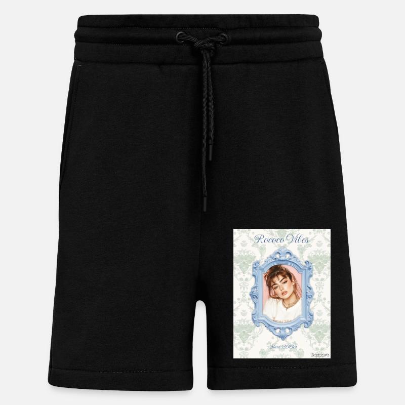 Picture frame light blue - Shorts - made by SPREAD - SOLID BLACK