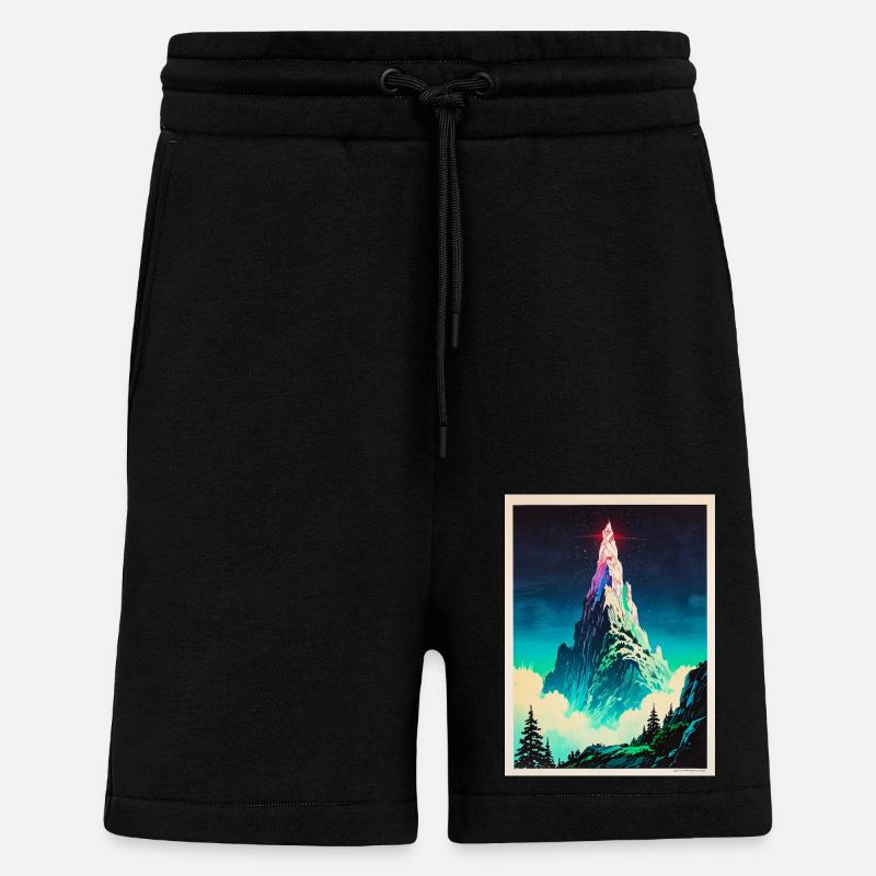 A Beacon Above the Clouds - Shorts - made by SPREAD - SOLID BLACK
