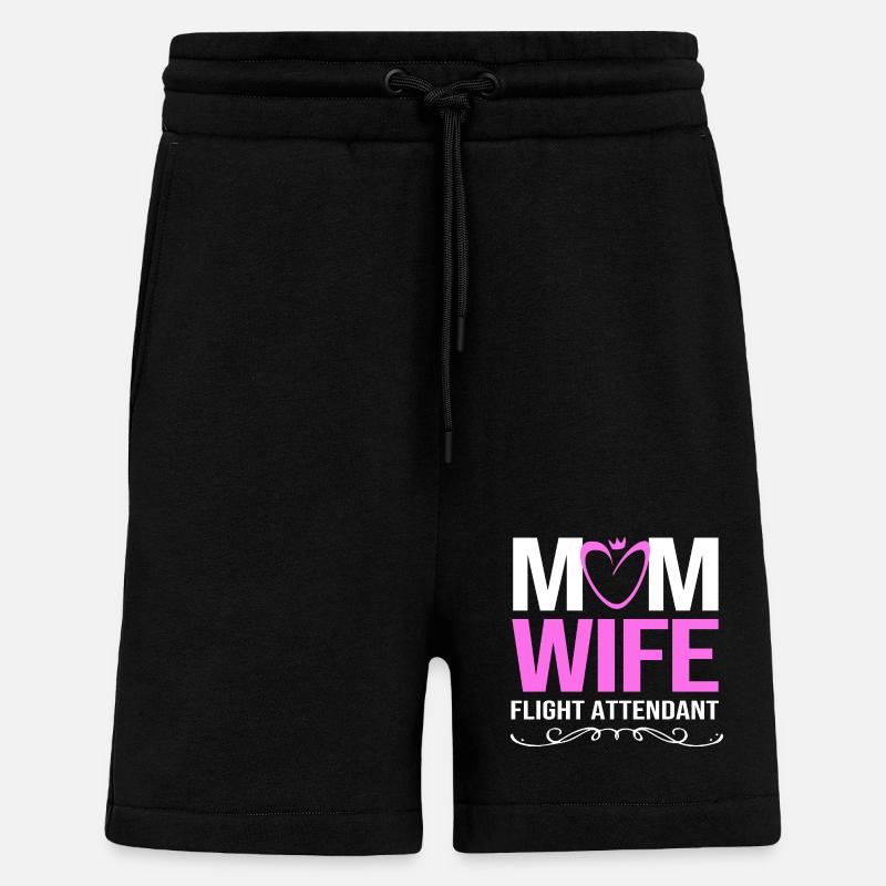 Stewardess Flight Attendant - Shorts - made by SPREAD - SOLID BLACK